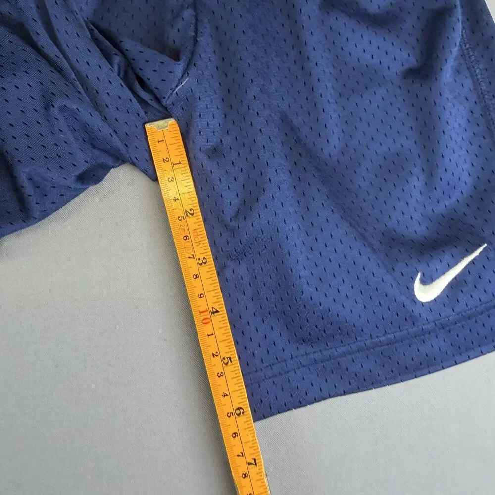 Nike Athletic Shorts Kids Size 8 Blue Mesh Elastic Waist Summer Activewear